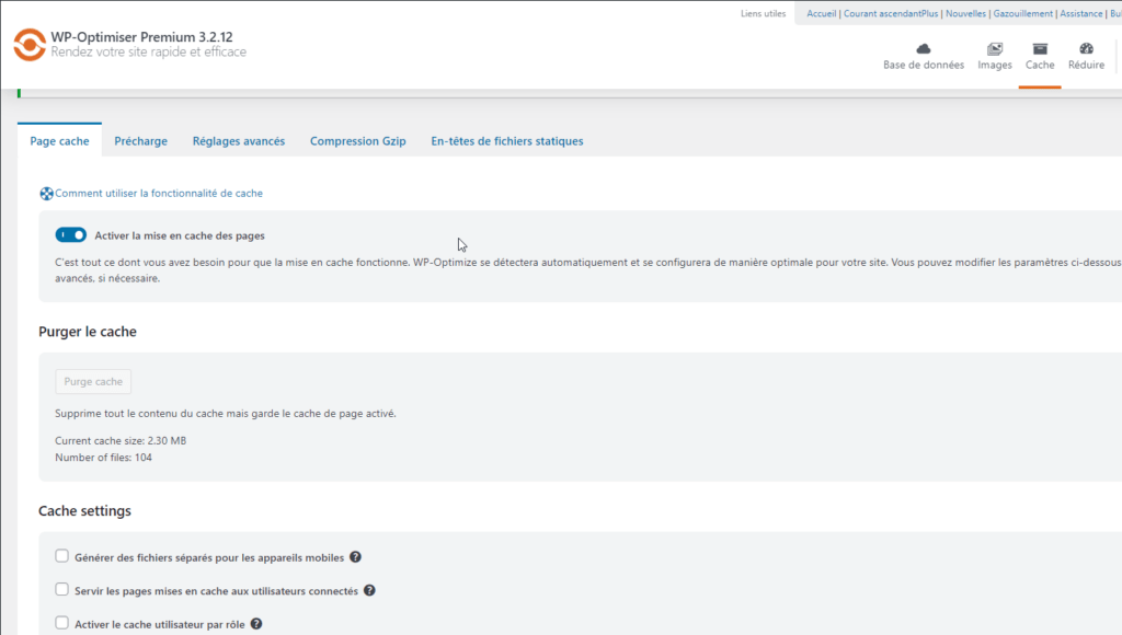 gestion du cache‹ Flash-comet Formation WordPress — WordPress